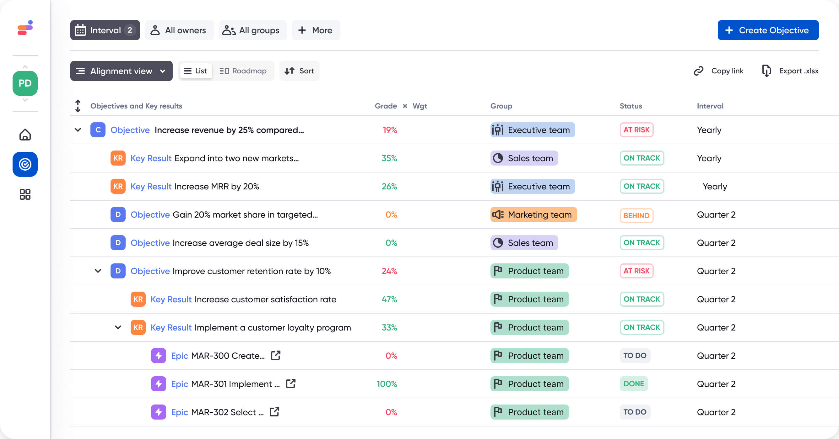 okr app