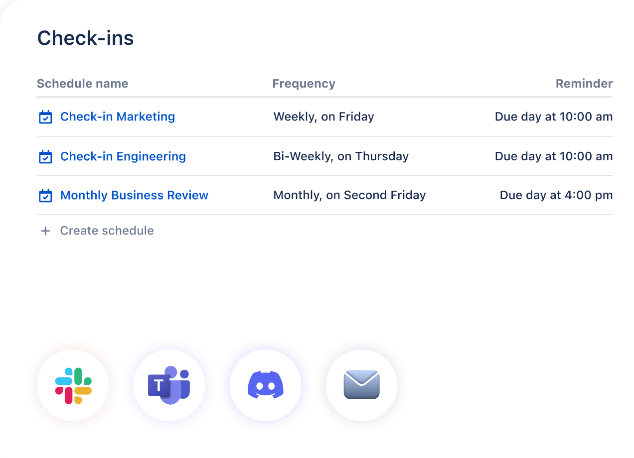 Keep Everyone in Sync with Automated Check-ins