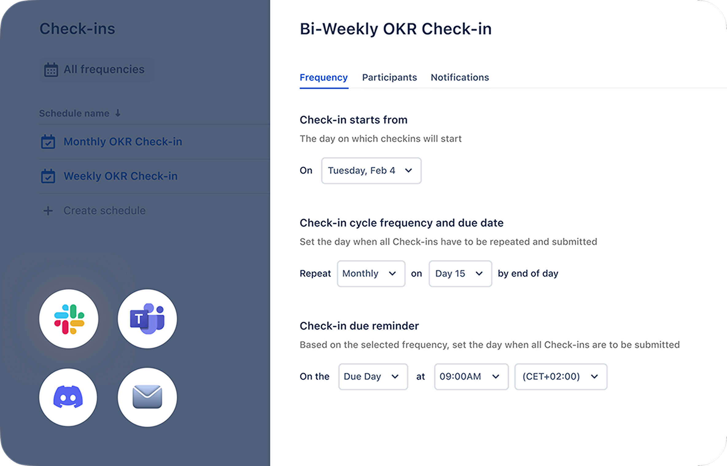 Stay on track with OKR Check-Ins